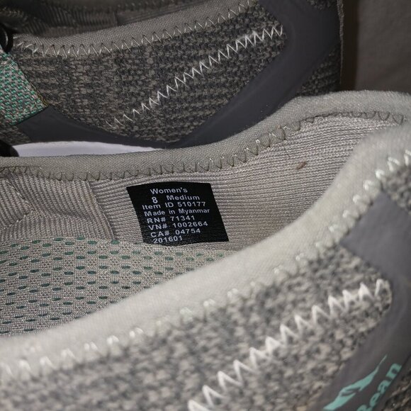 L.L. Bean women's Back Cove Mary Jane mesh adjustable strap shoe, gray, size 8 - Picture 6 of 9